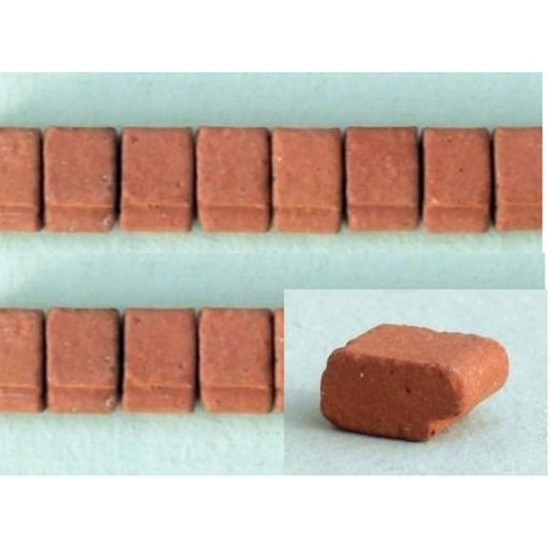 Mensolinas de 9x7 mm en terracota, paquete de 60 unidades.