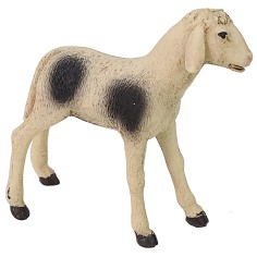 Piebald lamb for 30 cm statues
