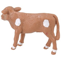 Vaca marrón moteada para estatuas de 6-8 cm Mondo Presepi 2