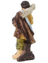 Bambino con agnello in resina serie 9 cm Mondo Presepi