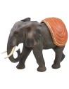 Elefante con capa de resina cm 46x22x33 h