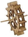 Rotate wooden water mill ø 10 cm for presepe made by you