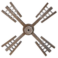 Wooden windmill blade ø 14 cm
