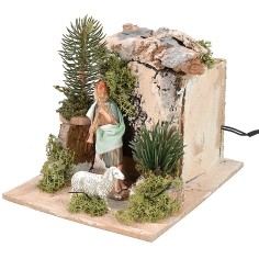 Flautista en movimiento serie 10 cm Landi Moranduzzo Mundo 2