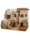 Pueblo árabe iluminado con oasis y fuente de 62x43x51 cm h