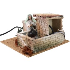 Mujer en la fuente 12 cm en movimiento cm 20x20x13,5 h Mundo