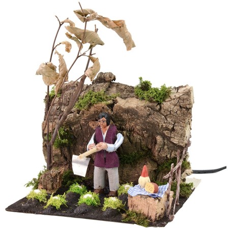 Zappatore in movimento 10 cm Mondo Presepi