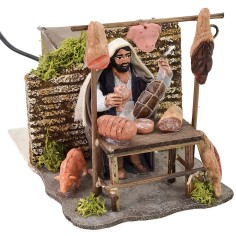 Carnicero oriental en movimiento 8 cm Mundo Pesebre 2