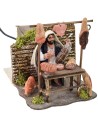 Carnicero oriental en movimiento 8 cm Mundo Pesebre