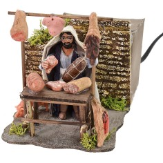 Macellaio orientale in movimento 8 cm Mondo Presepi