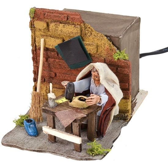 Ciabattino orientale in movimento serie cm 8 Mondo Presepi