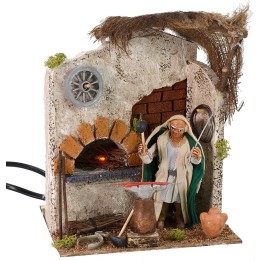 Fabbro orientale in movimento 10 cm con forno funzionante
