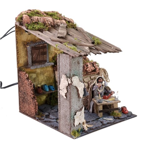 Zapatero oriental en movimiento serie 10 cm Mundo Pesebres