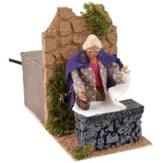 Donna che stira in movimento 10 cm Mondo Presepi 2