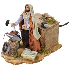 Fabbro orientale in movimento 12 cm Mondo Presepi 2