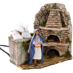 Panettiere palestinese in movimento 12 cm con fuoco funzionante