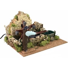Noria con uomo in movimento cm 26x20x17 h Mondo Presepi 2