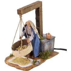 Clasificador árabe en movimiento 12 cm Mundo Pesebres
