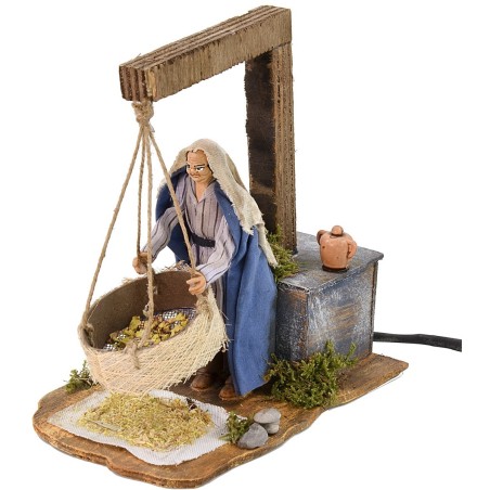 Clasificador árabe en movimiento 12 cm Mundo Pesebres