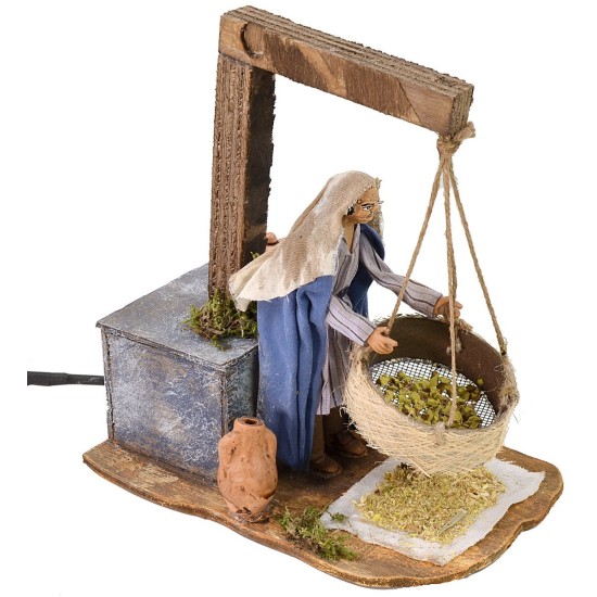 Cerniatore arabo in movimento 12 cm