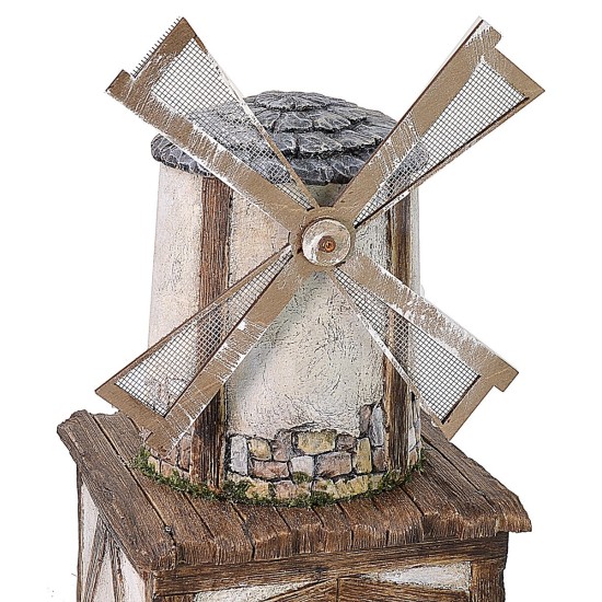 Mulino a vento con macina funzionante cm 15,5x15,5x36 h Mondo