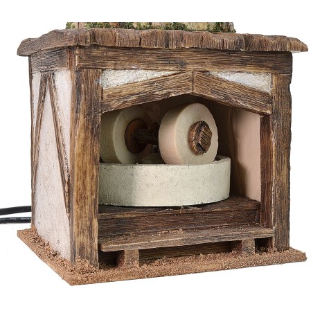 Mulino a vento con macina funzionante cm 15,5x15,5x36 h Mondo