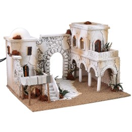 Illuminated Arab village cm 50x40x33 h