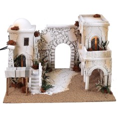 VIllaggio arabo illuminato cm 50x40x33 h Mondo Presepi 2