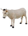 White ox in resin for statues of 30 cm Pigini
