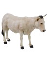 White ox in resin for statues of 30 cm Pigini