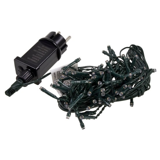 100 white / blue led chain with light effects for outdoor and