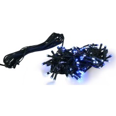 100 white / blue led chain with light effects for outdoor e