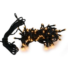 100 warm white led chain with light effects for outdoor and