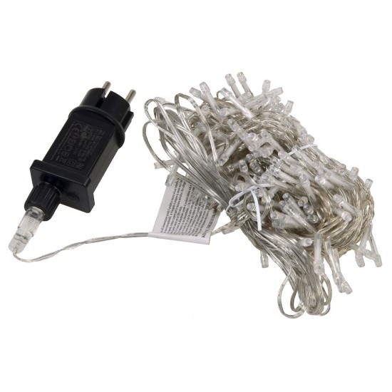 Catena 180 led bianco caldo con giochi di luce per esterno e