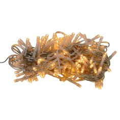 Cadena de 180 luces LED blanco cálido con efectos de luz para