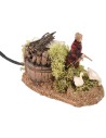 Peasant with geese double movement Landi Moranduzzo 10 cm