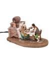 Man and woman at the moving table Landi Moranduzzo 10 cm
