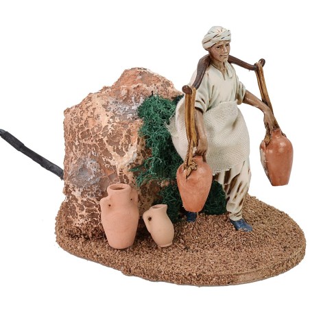 Acquaiolo in movimento 12 cm Landi Moranduzzo Mondo Presepi