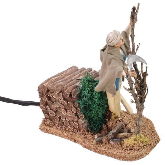 Leñador en movimiento 12 cm Landi Moranduzzo Mundo Pesebre