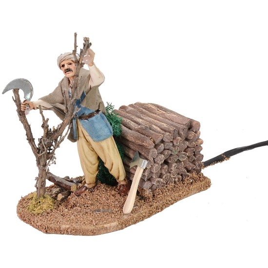 Boscaiolo in movimento 12 cm Landi Moranduzzo Mondo Presepi
