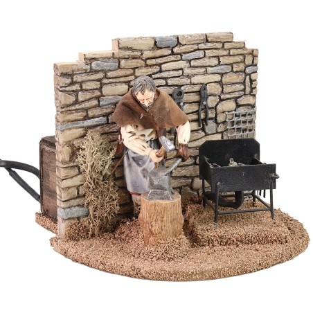 Herrería en movimiento 12 cm Landi Moranduzzo con fragua efecto