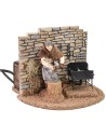 Blacksmith in motion 12 cm Landi Moranduzzo with embers effect