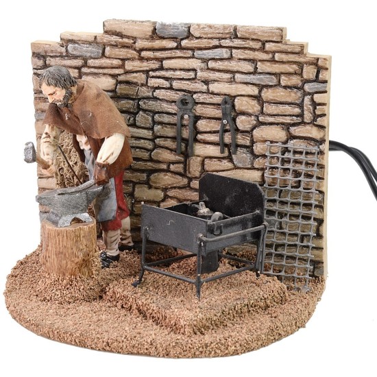 Herrería en movimiento 12 cm Landi Moranduzzo con fragua efecto