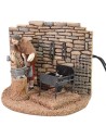 Blacksmith in motion 12 cm Landi Moranduzzo with embers effect