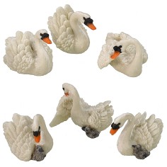 Cisne de resina de 6x4 cm h Mundo Pesebres