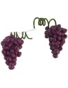 Conjunto de 2 racimos de uvas negras - Accesorios para belén