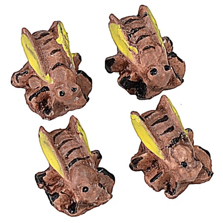 Juego de 4 abejas de resina de 1 cm Mondo Presepi