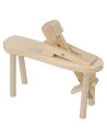 Banco con cepillo para carpintero cm 7x2x6 h Mondo Presepi
