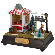 Current-powered skating rink scenario cm 20.5x14x19 h