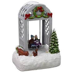Christmas scenery for children on the swing, battery operated